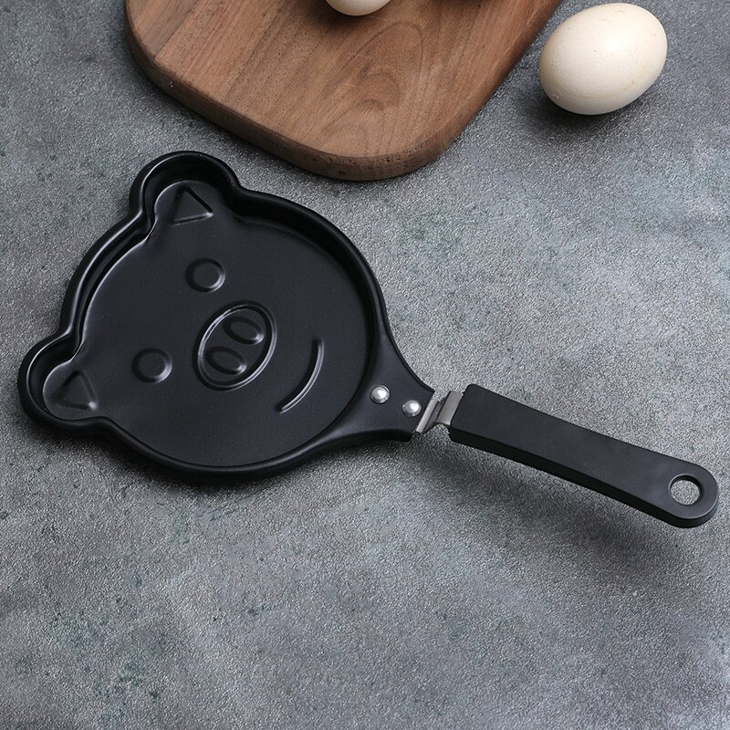 Mini Egg Breakfast Fryer Multi-styles Non-stick Pan Pancakes Crepe Pan Molds For Home Kitchen MOWA889: piglet