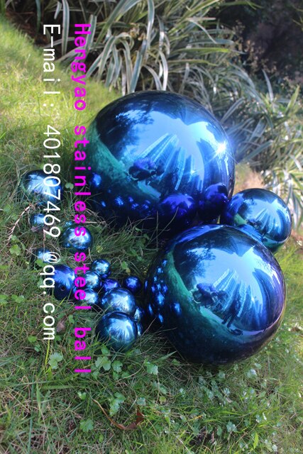 63mm in diameter Blauw rvs ball, holle bal, decoratie bal, Interieur artikelen voor, tuin decoratie