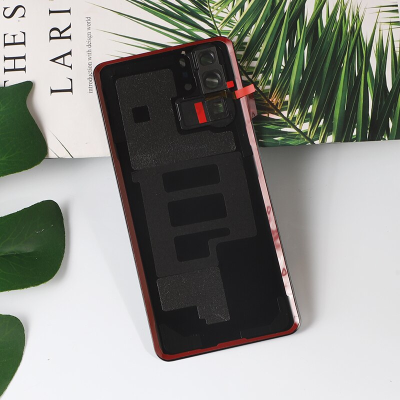 100% oryginalna obudowa do Huawei P30 Pro szklana pokrywa baterii naprawa tylnych drzwi telefonu tylna obudowa + Logo obiektyw aparatu