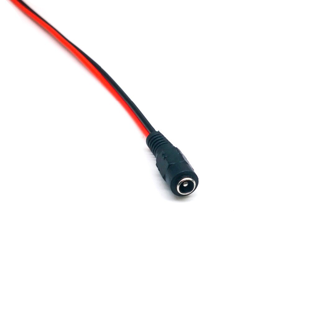 Câble d'alimentation femelle cc 12V, 5.5x2.1mm, adaptateur femelle pour caméra CCTV, fiche femelle 5.5x2.1