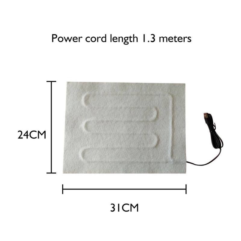 USB película de calentamiento invierno eléctrico infrarrojo Fever calor Mat ropa almohadilla calentadora de fibra de carbono almohadilla de calefacción calentador de manos