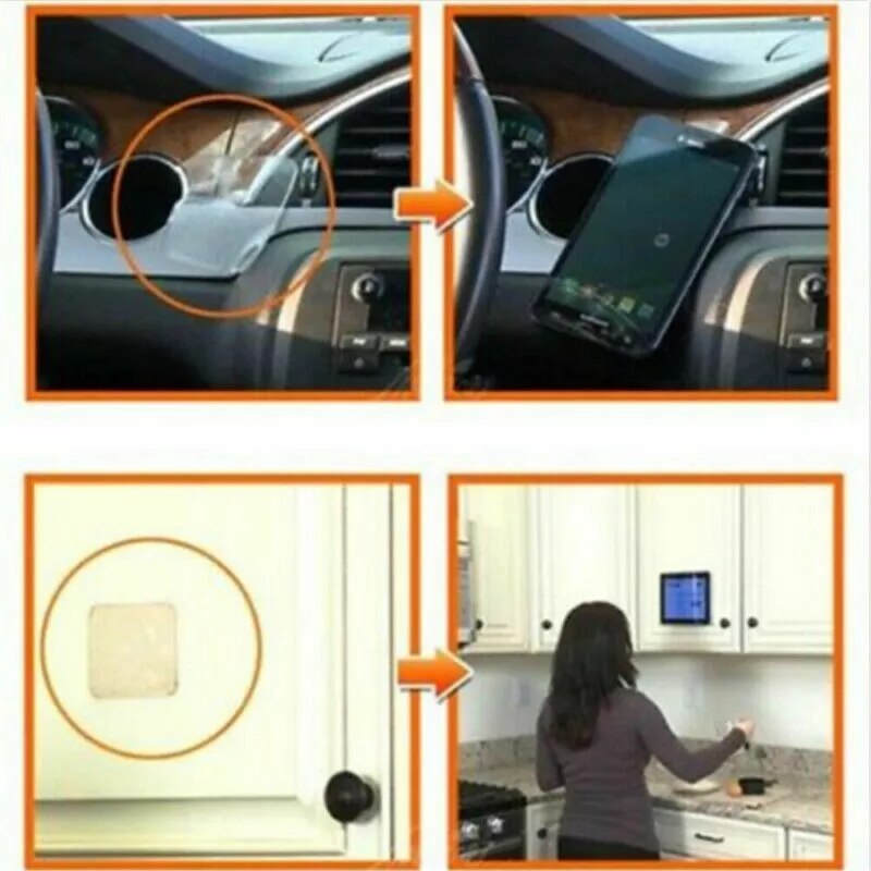 20Pcs Super Sticky Silicone Gel Pads Transparent Clear Anti-Slip Gel Pads Auto Gel Holders Durable Washable Cell Pad Hook up