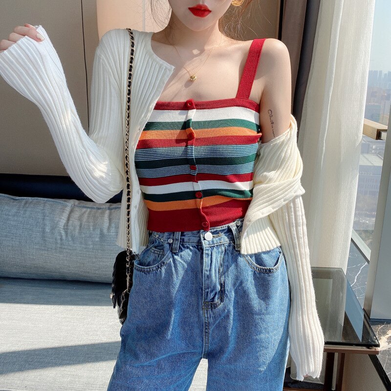 Cárdigan de punto de manga larga para mujer, cárdigan, cárdigan sólido ajustado, ajuste alto, Tops de calle, ropa de playa para mujer: White