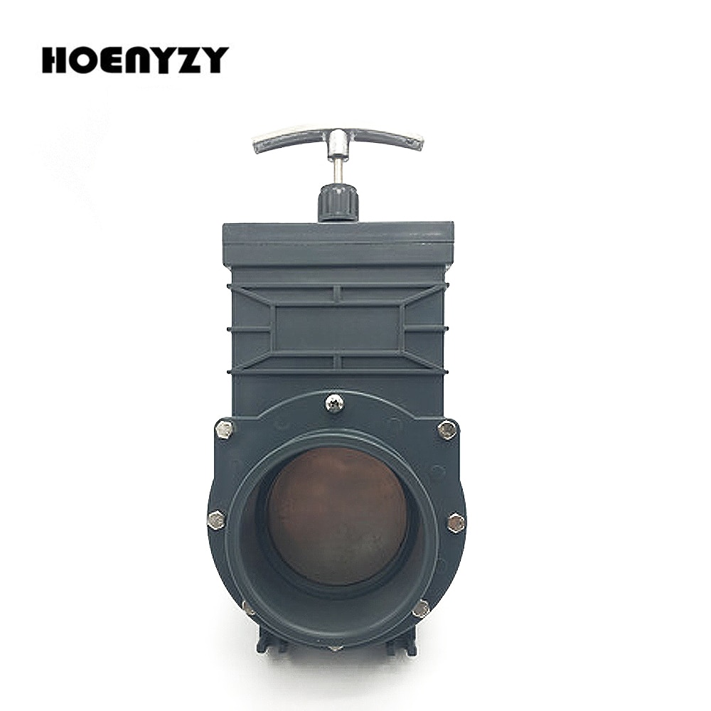 UPVC Knife Gate Valve DN32/DN40/DN50/DN65/DN80/DN100 Plastic Water Sewage Drain Valve