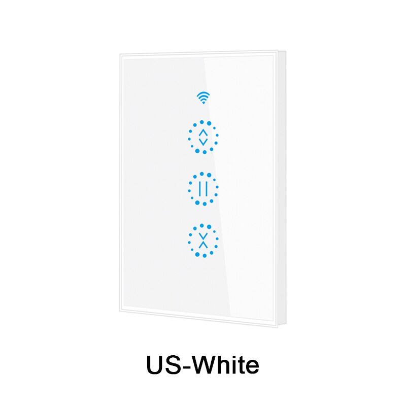 eWeLink WiFi Curtain Blind Switch for Roller Shutter Electric motor Google Assistant Alexa Voice Control DIY Smart Home EU/US: US-White