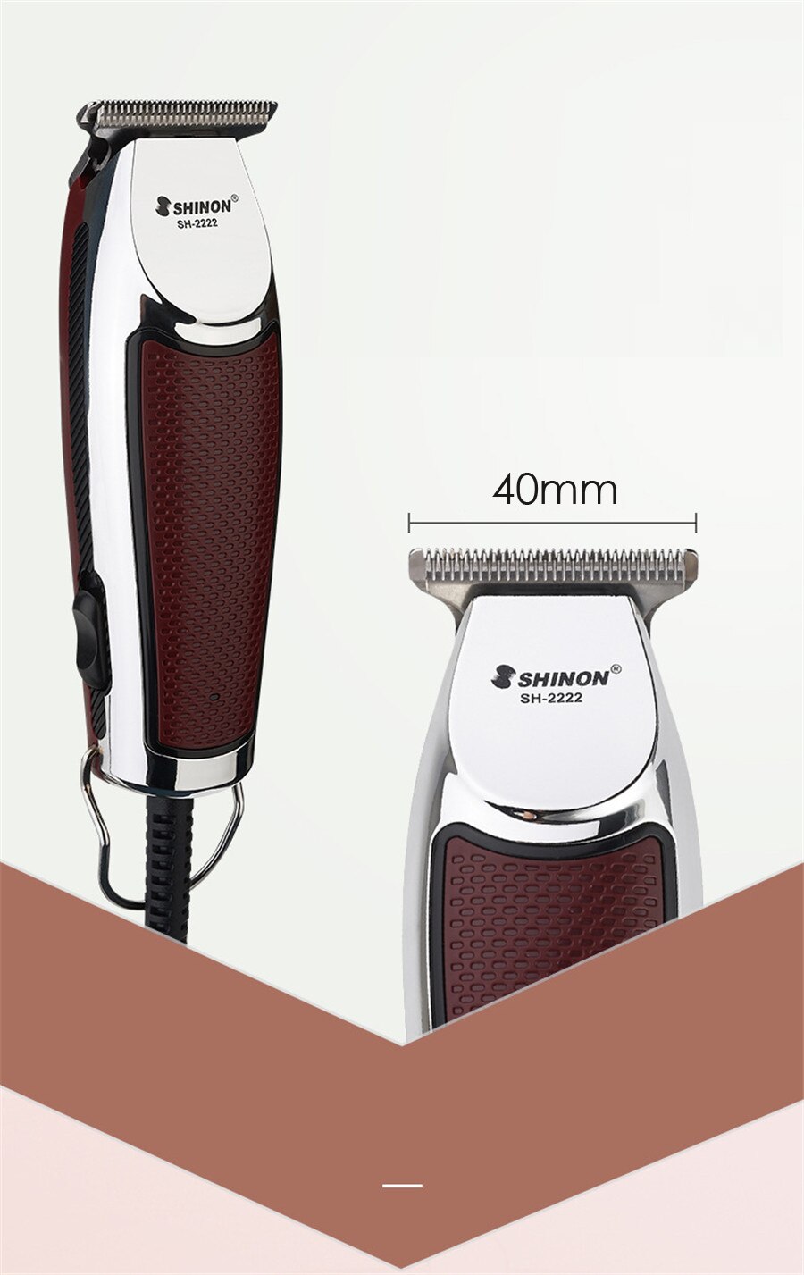 Hårtrimmer skjegg hårklipper menn trimer elektrisk hårklippemaskin haircut 0.1mm rustfri stålkutter