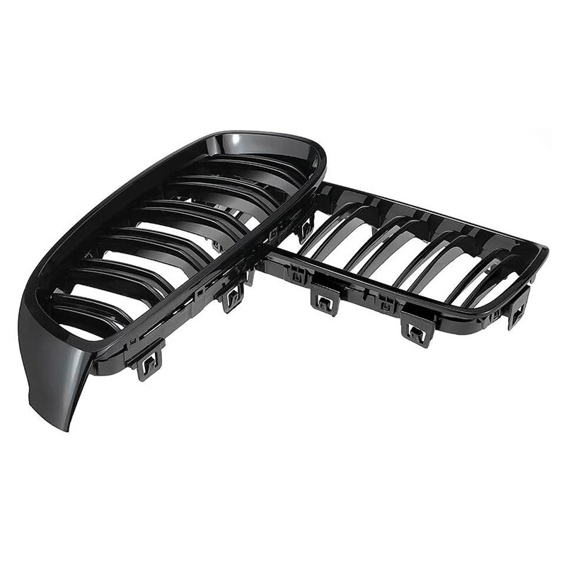 Black Front Kidney Grill Double Slat M4 Sport Style Grill Fit for F32 F33 F36 F82 4 Series