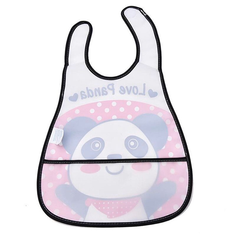 8 Pcs/lot Pecial Translucent Bib Pocket Bib Children Turn Soft Bibs Waterproof Bibs 1 To 3 Year EVA