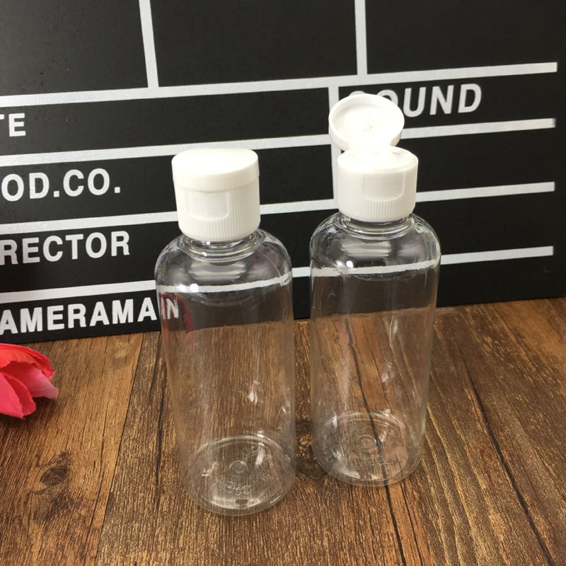 1pc bærbare gennemsigtige makeup arrangør rejse plast opbevaring flasker opbevaringsboks kosmetisk flaske pakning til piger