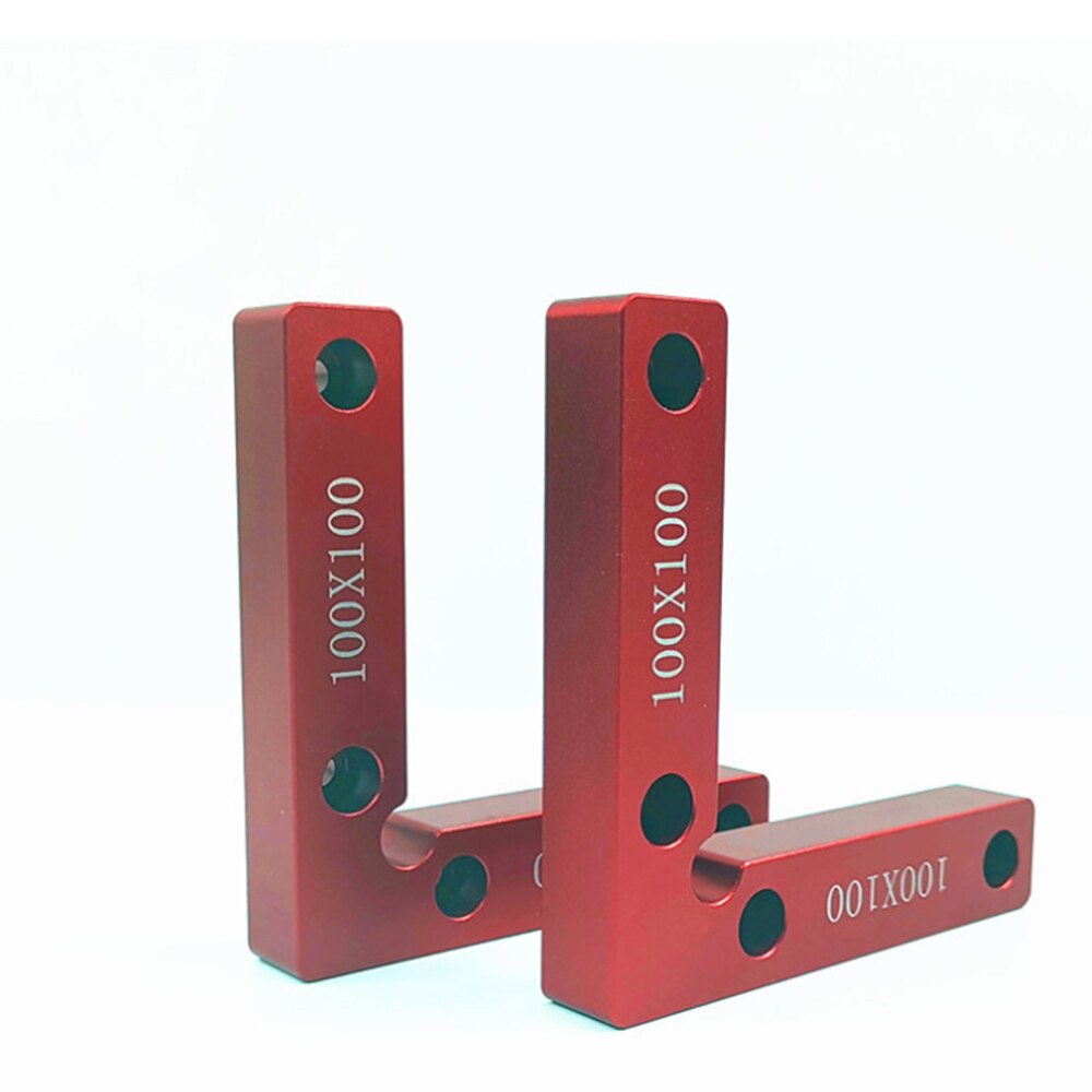 2pcs Aluminium Alloy Corner Clamps Collar L Shape 90 Degree Right Angle Drill Attachment Tool Welding Seal for Carpentry Wood