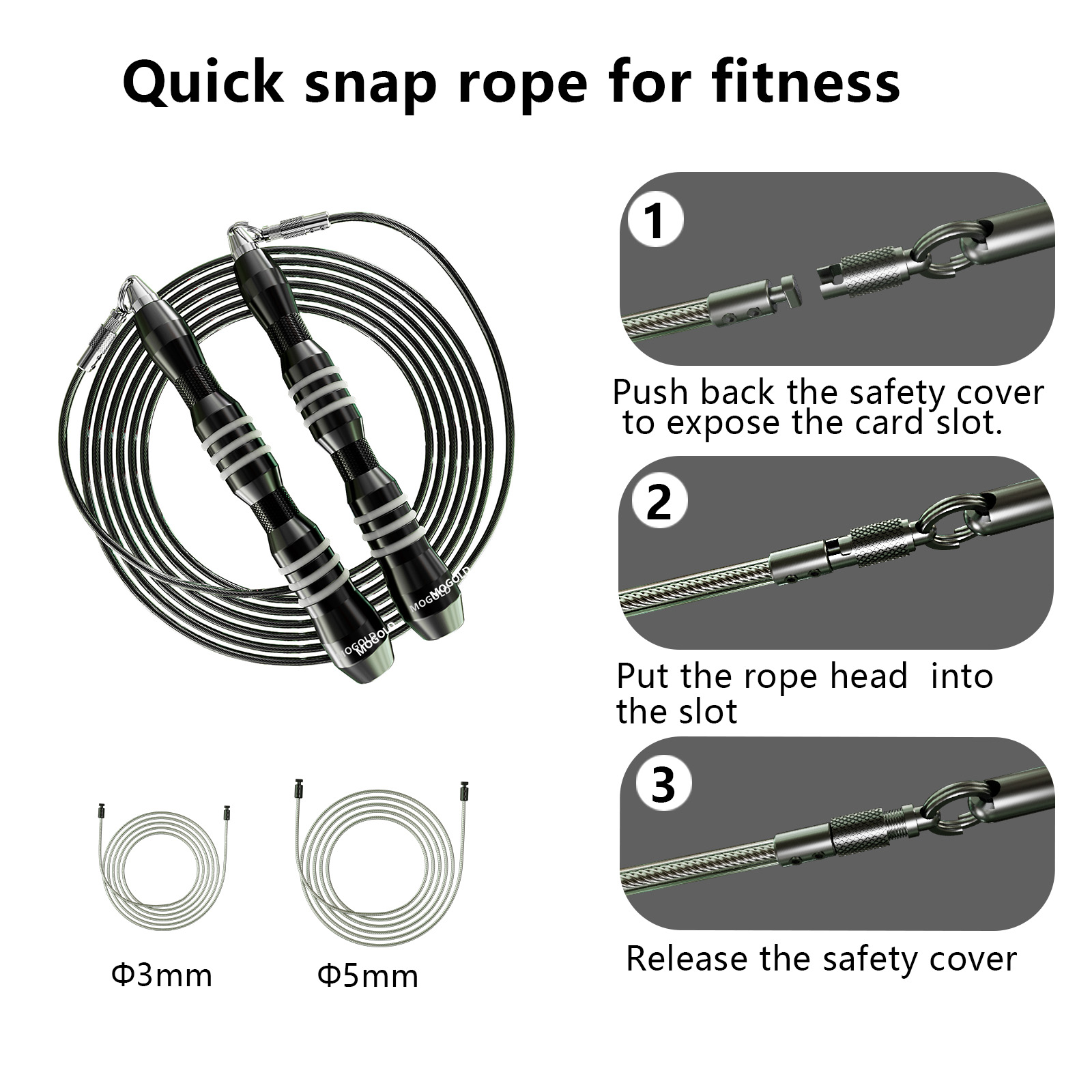 Springseil Crossfit Boxen Schweres Springseil Professionelle Geschwindigkeit Fitness Workouts Ausdauer Krafttraining Gewichtetes PVC-Seil