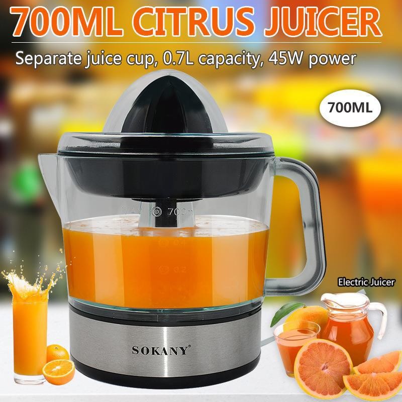 700ml Citrus Juicer,45W Electric Orange Juice Squeezing Machine,Home Kitchen Squeeze Lemon Orange Juice