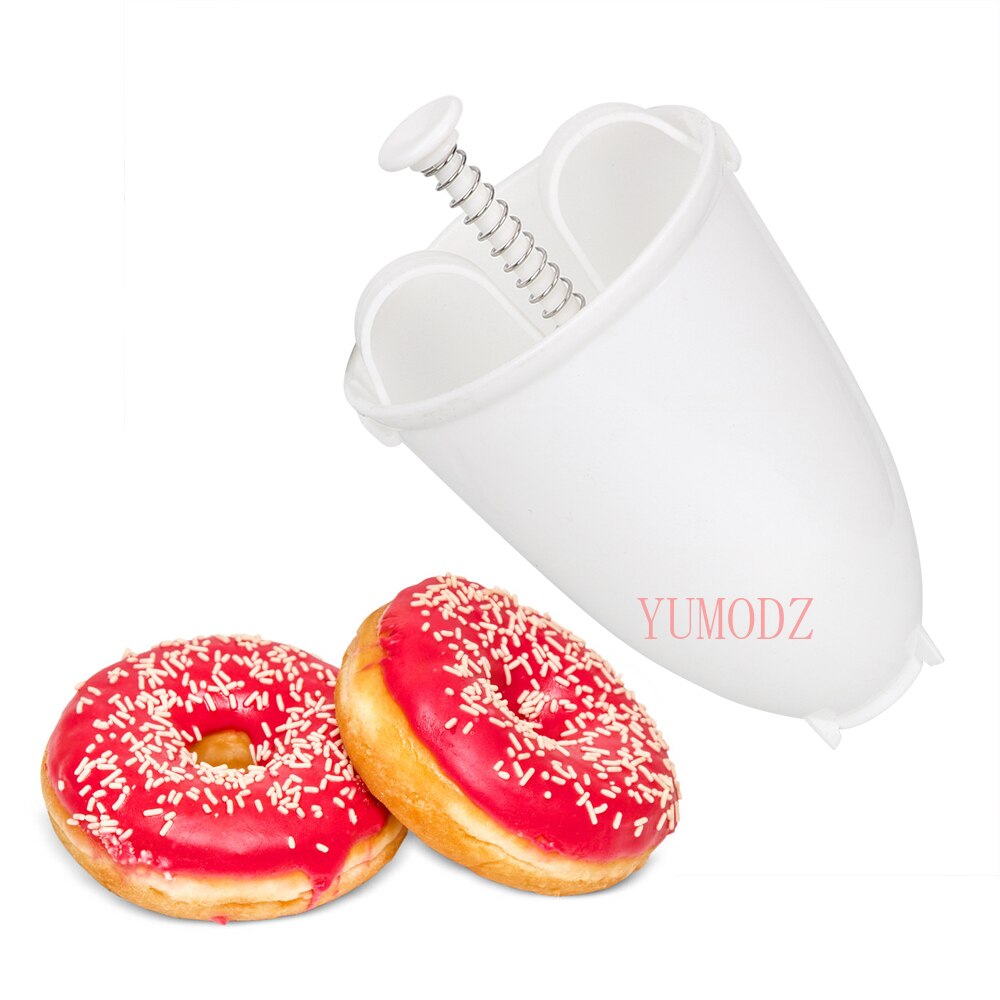 Donut mögel lätt snabb bärbar donut maker manuell våffeldispenser munk maskin arabisk våffla plast lätt friterad