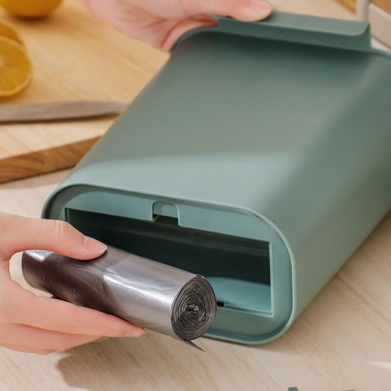 Kitchen Wall Mounted Trash Can Cabinet Door Hanging Garbage Bin Garbage Cans for Kitchen Bathroom Toilet Waste Rubbish