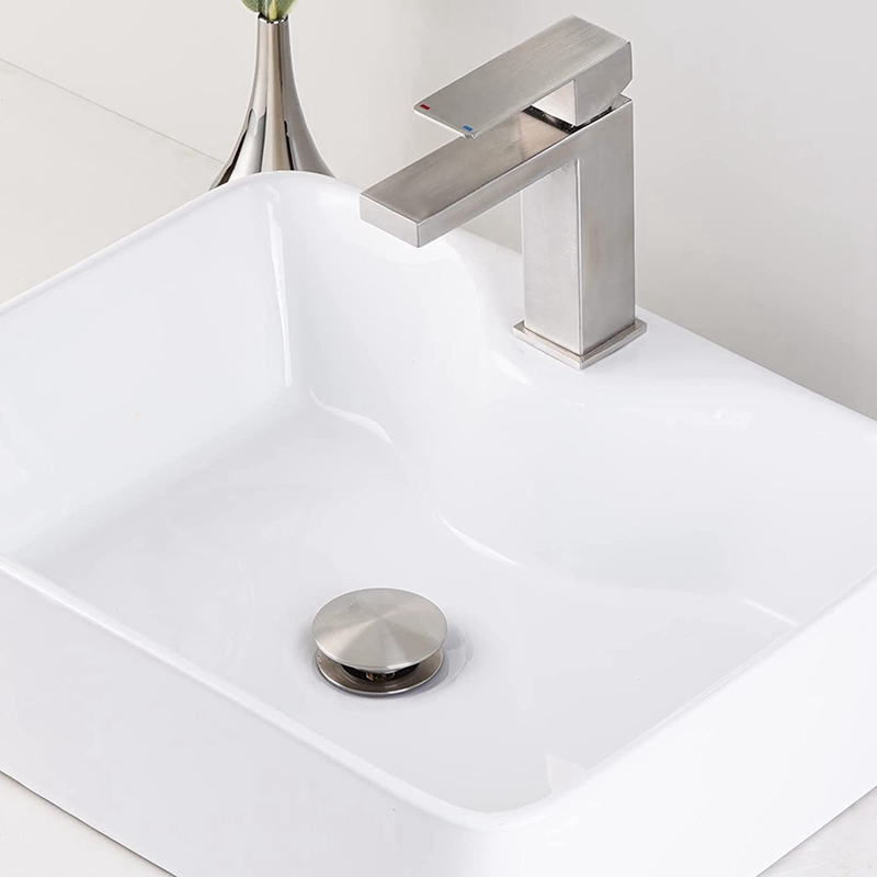 Bathroom Sink Drain Stopper Popup Drain With Overflow For Vessel Sink Lavatory Vanity