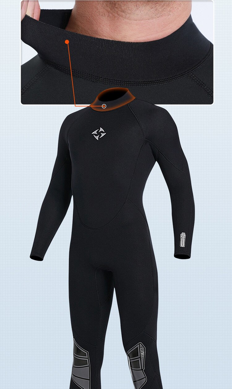 Ultra stretch 3mm neoprenanzug, ganzkörper-tauchanzug mit reißverschluss am rücken, einteilig, zum schnorcheln, tauchen und schwimmen