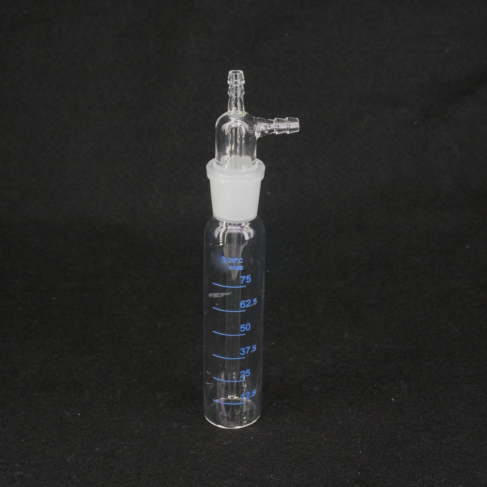 Chem Lab Glassware Gas Sampling Tube Glinsky Absorber Bottle Apparatus 75ml