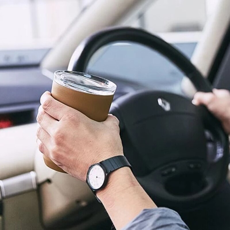 Taza Termo de acero inoxidable para café, vaso de viaje con tapa para llevar en el coche, ideal para , 240ml, 360ml, 304, 18/8