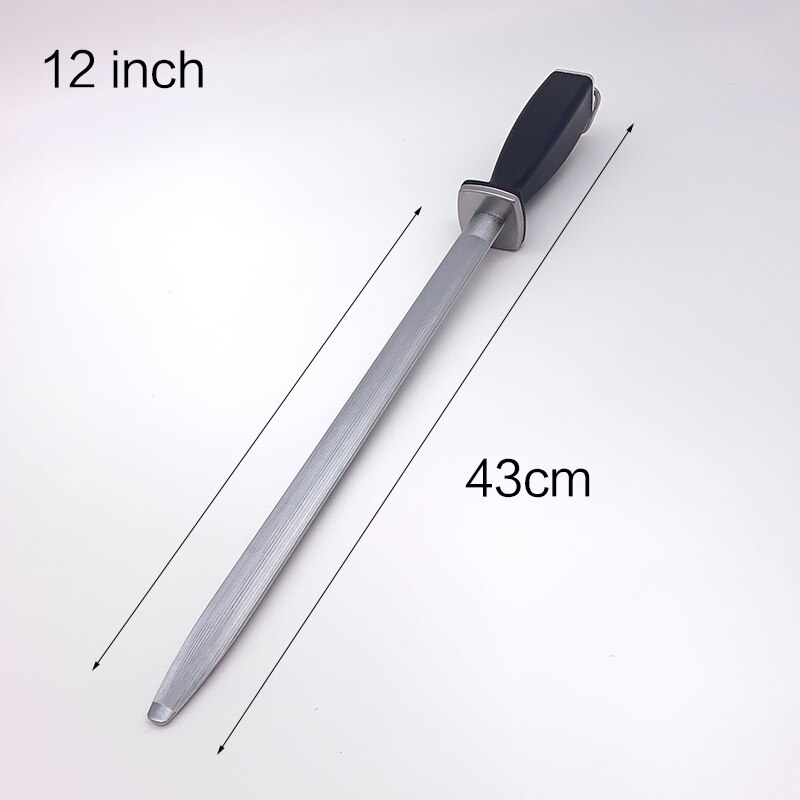 12&#39;&#39; Chef Knife Sharpener Rod Sharpening Stick musat Honing Steel For Kitchen Knife And Stainless Steel Knives