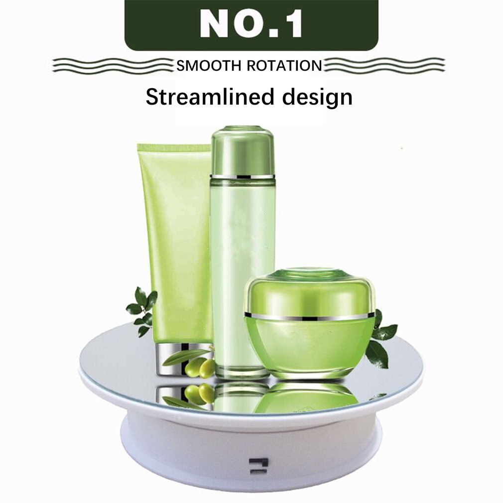 205 Gemotoriseerde Roterende Display Stand Sieraden Draaitafel Spiegel Draaitafel Oplaadbare Voor Model Hobby Collectible Product