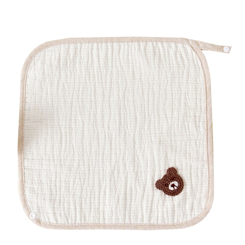 Baby Zachte Katoen Vierkante Handdoek Baby Wassen Hand Gezicht Veeg Washandje Washandje Zakdoek Mousseline Doek Voeden Bib Burp Doek: 3