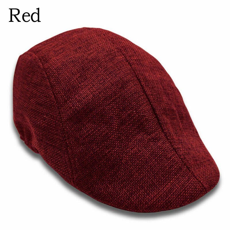 Autumn Beret Caps Men Women Vintage News Boy Cap Cabbie Linen Outdoor Hats Berets Brand Sun Hat Unisex Duckbill Caps Casquette: 01