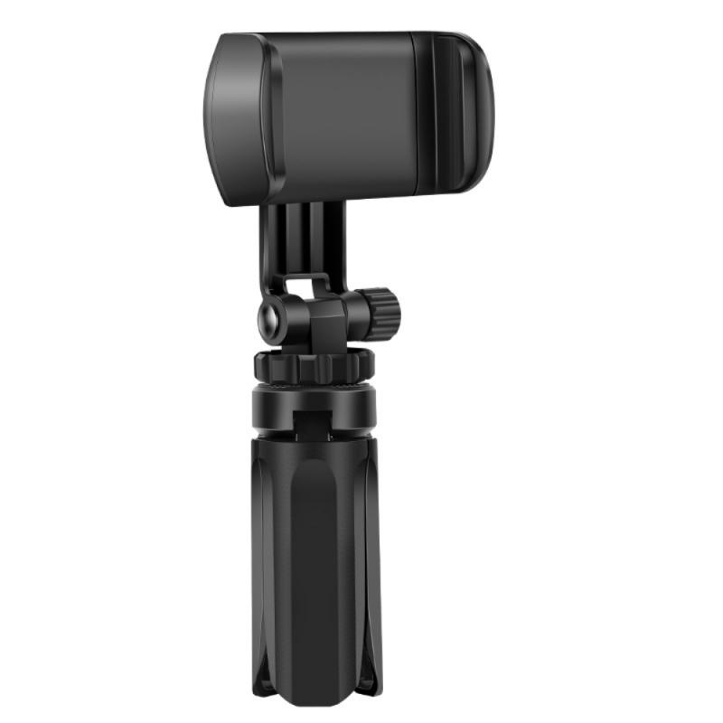 Taitettava puhelinjalustateline kannettava kolmijalka 360 ° kääntyvä puhelinteline gopro iphonelle samsung xiaomi huawei puhelin: Musta