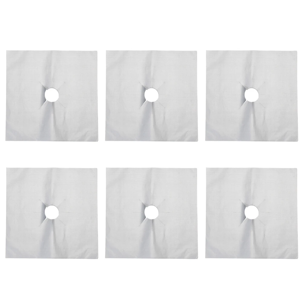 Tampa Protetora Fogão a Gás, Folha de Queimador, Esteira de Fogão, Almofada Limpa, Panelas De Cozinha, Reutilizáveis, 1-8 Pcs: Cinza escuro