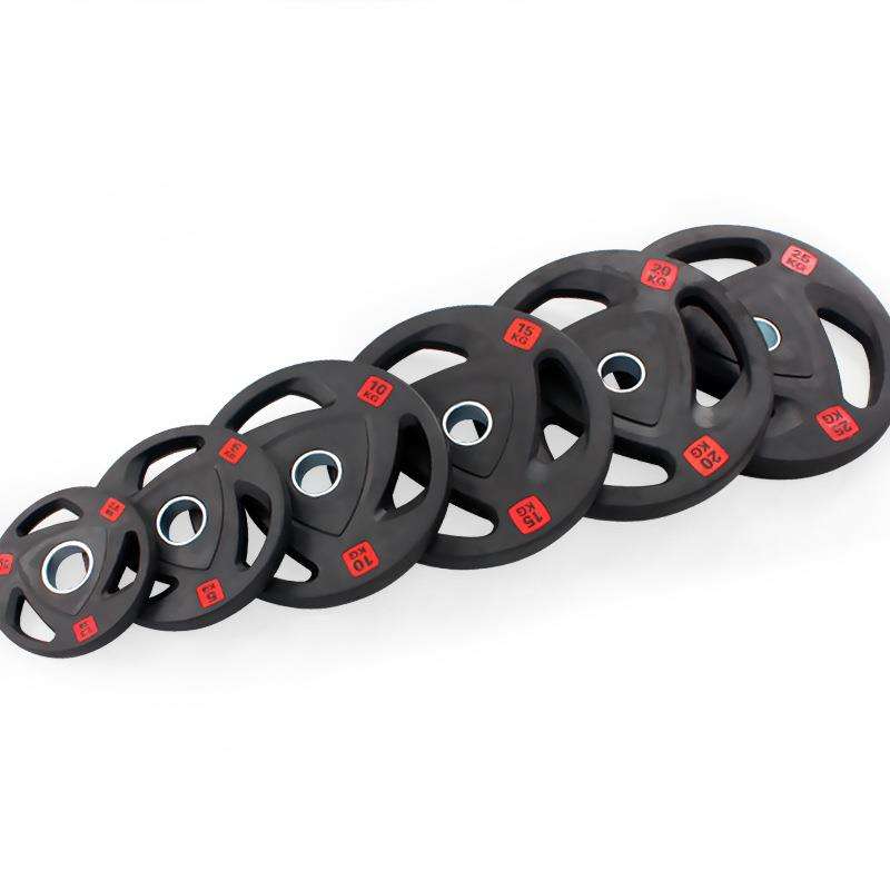 Gym standard weight plate with