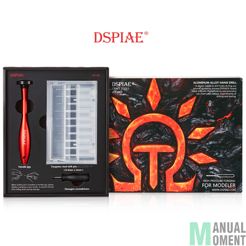 Miniatuur Modellen Precisie DSPIAE AT-HD Aluminiumlegering Hand Boor Hobby Geassembleerd Ambachtelijke Gereedschap Accessor