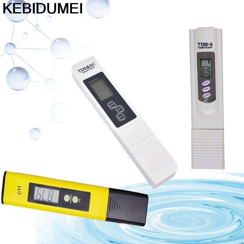 Medidor Digital portátil de PH /TDS/ EC, medidor de pureza de del agua para piscina de acuario