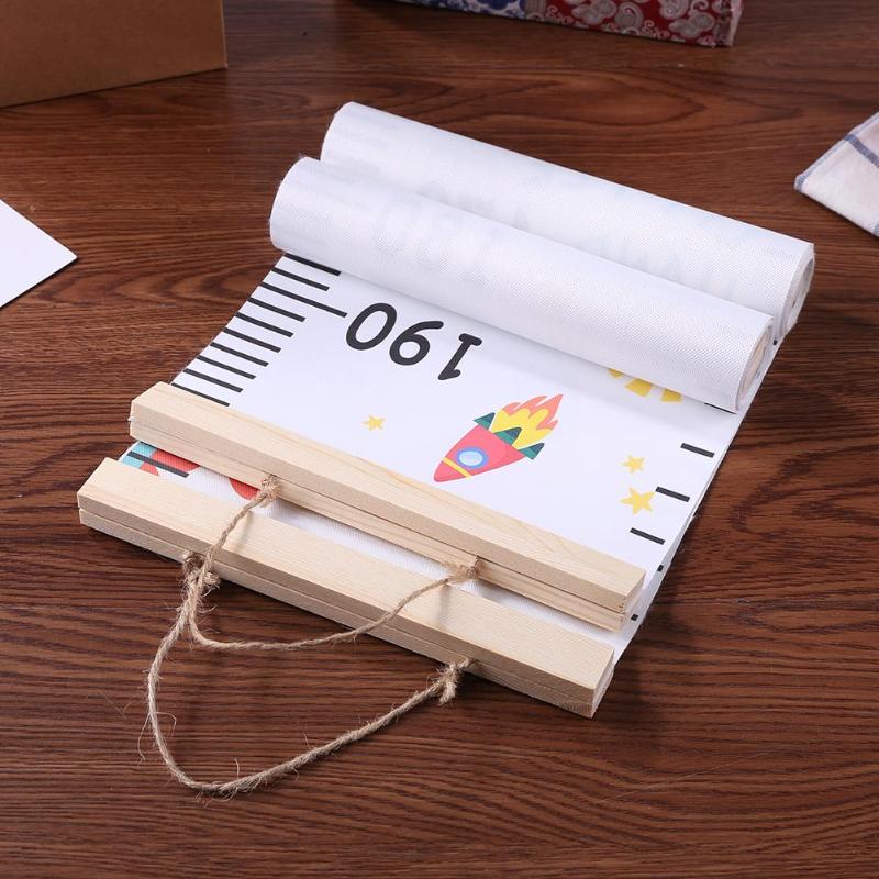 Baby Removable Height Growth Chart Ruler Wall Decor Canvas Sticker for Kids Necessary Household Infant Growth Supplies