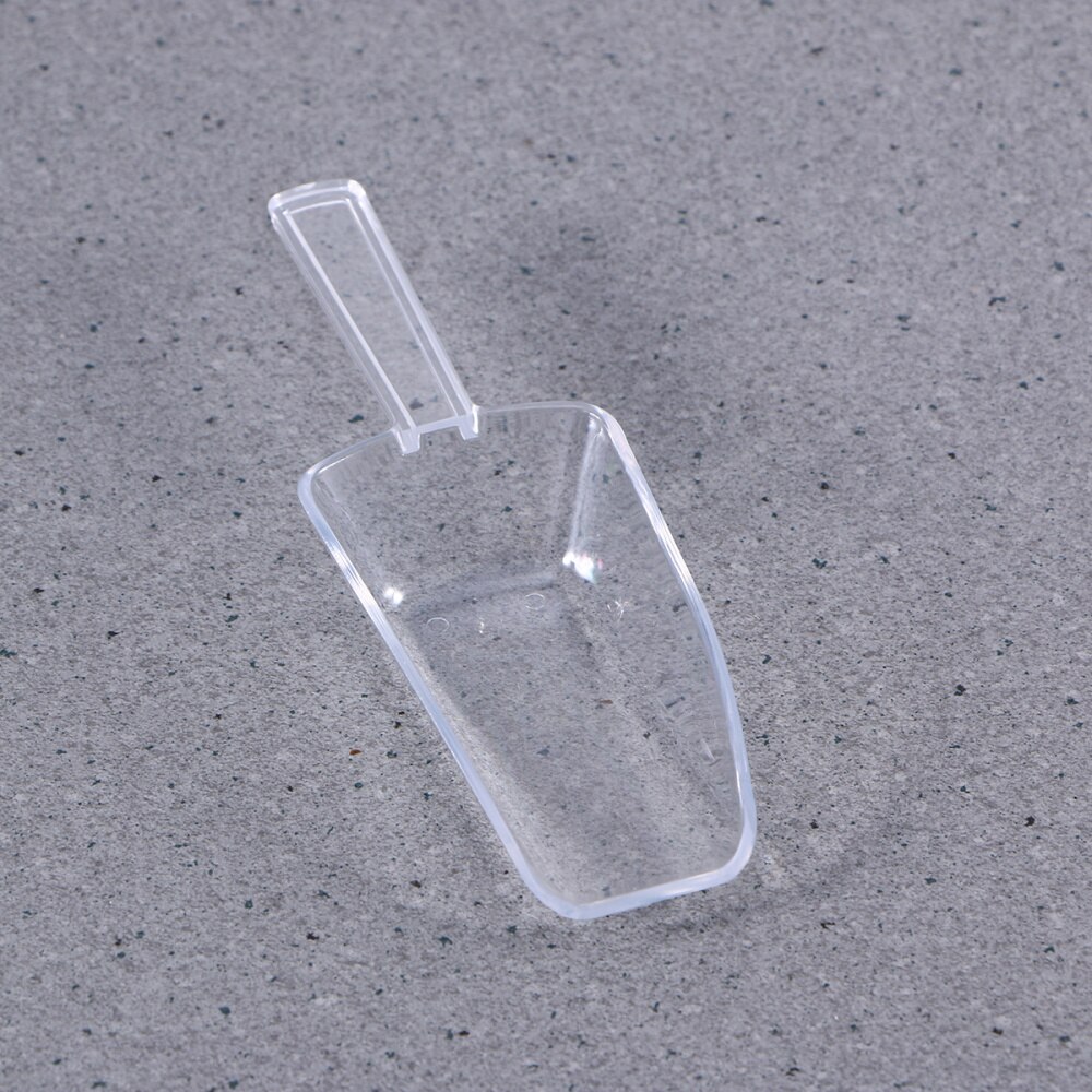 5pcs Mini Clear Plastic Ice Scoop Scoopers for Weddings Candy Dessert Buffet Ice Cream Protein Powder