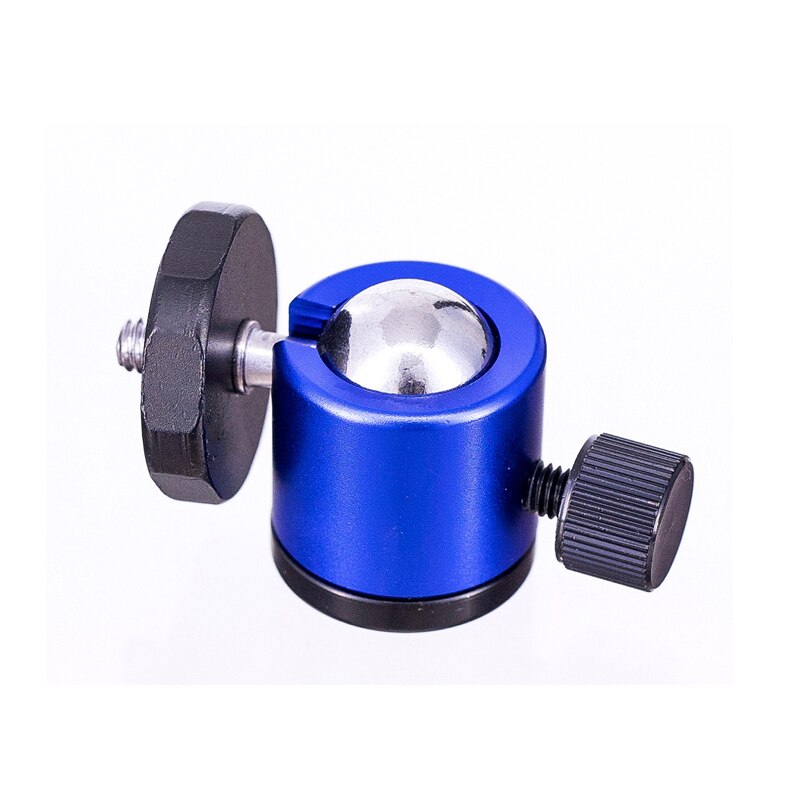 10 stuks/partij mini kogelkop 1/4 " houder voor camerastatief bolvormig universeel micro gegoten kleur metaal klein wolkenplatform: Blauw