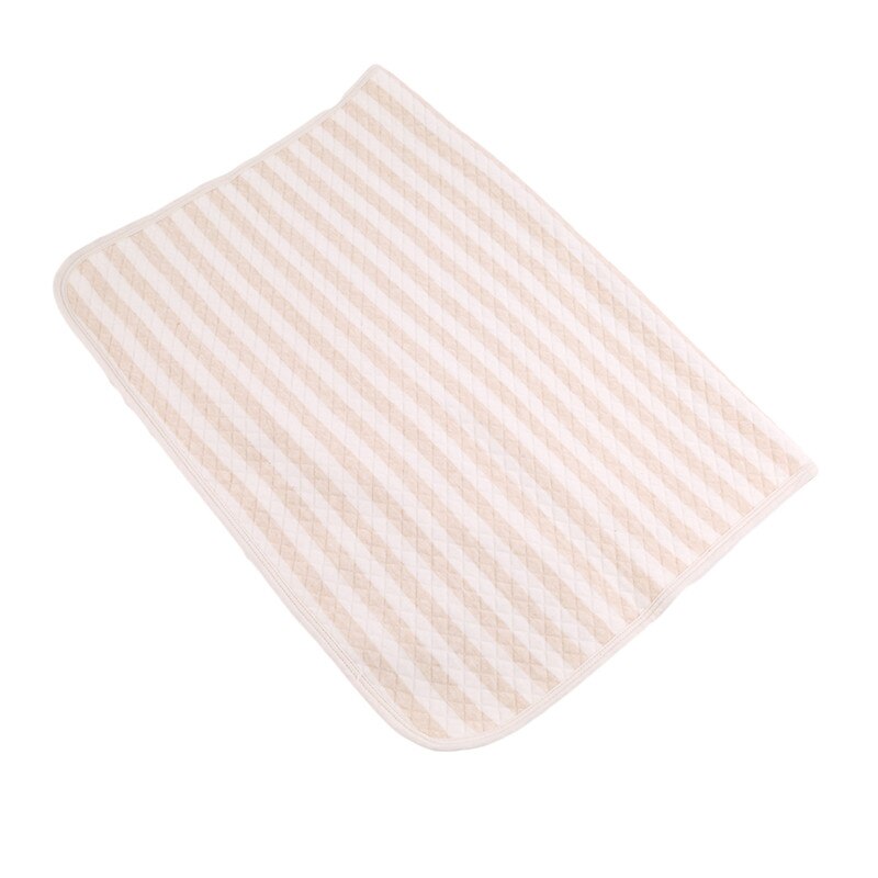 Een Stuk Bruine Streep Baby Waterdicht Urine Mat Wasbare Veranderende Tafel Voor Kinderen Reveiving Deken Baby Luierbak Cover