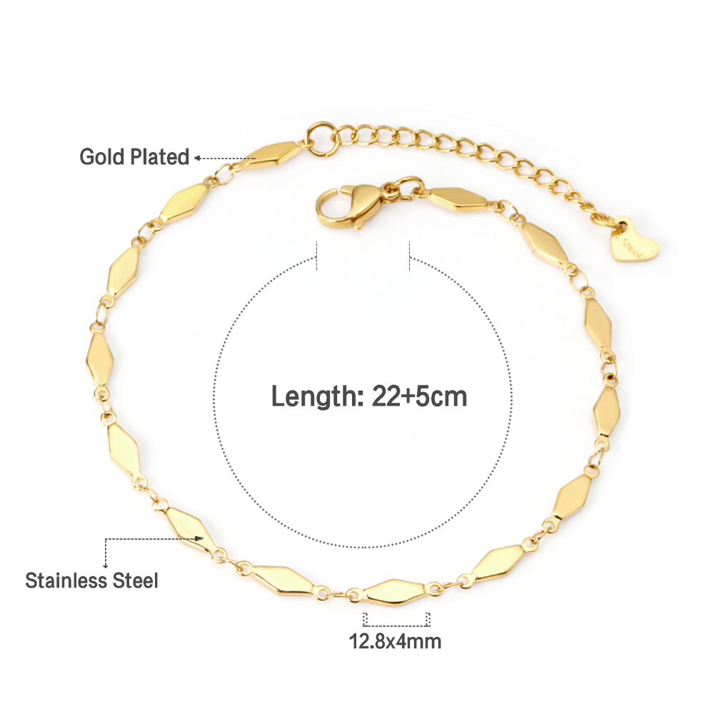 Simple Gold Color Stainless Steel Anklets Bracelets Women Tassel Starfish Leg Chain Heart Tag Foot Jewelry Summer Accessories: Blue white zinc plated