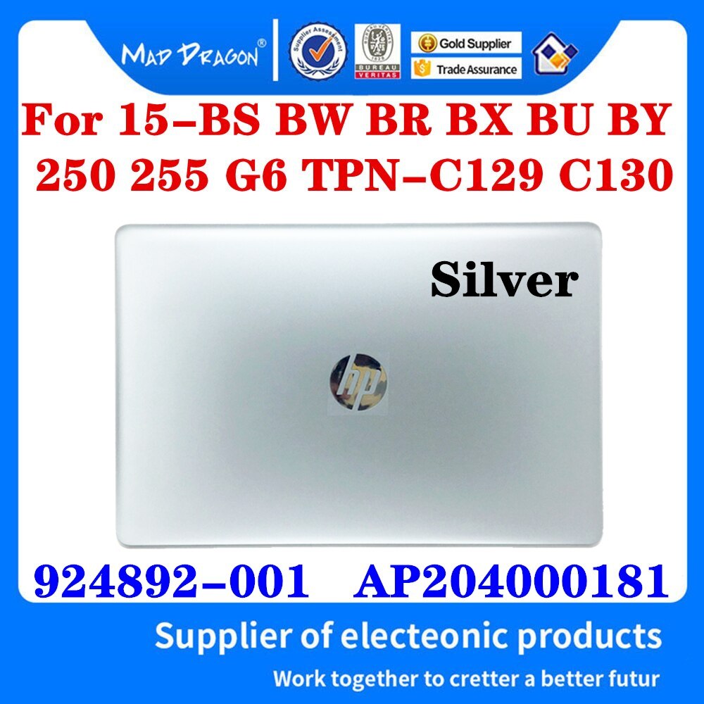 Nowy 924899-001 L13909-001 924894-001 L13904-001 929893-001 do HP 15-BS 15T-BS 15-BW 15Z-BW 250 G6 255 G6 LCD do laptopa tylna pokrywa: 924892-001