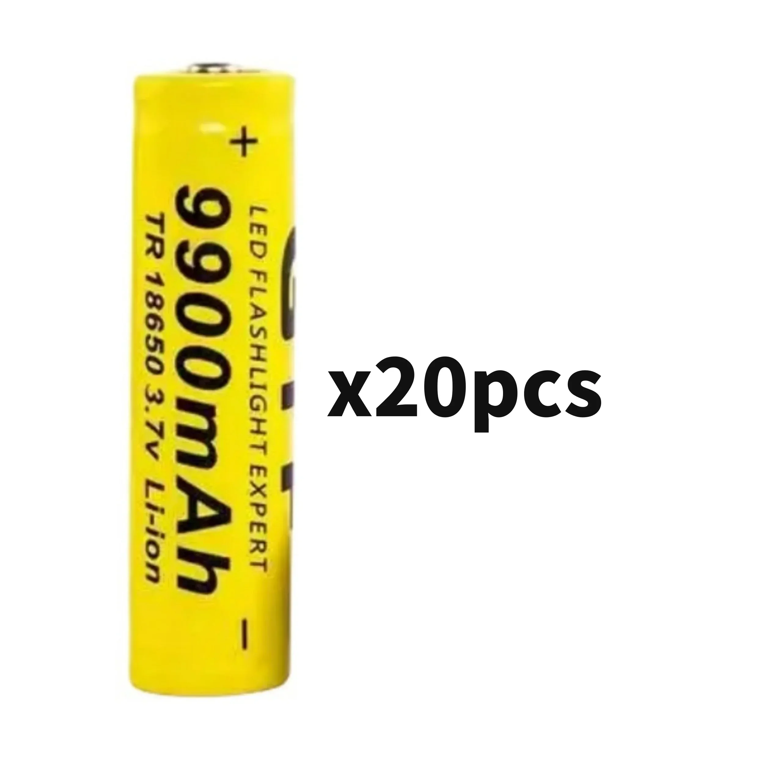 2025 nueva batería 18650 más vendida 3,7 V 9900 mAh batería recargable de iones de litio, adecuada para baterías de linterna LED