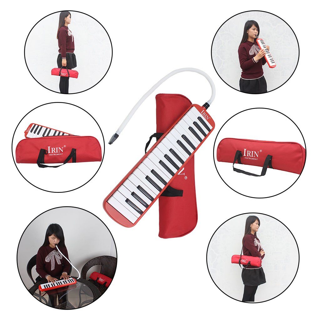 Holdbar 32 klavernøgler melodica med bæretaske musikinstrument til musikelskere begyndere udsøgt håndværk