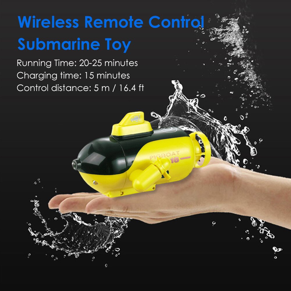 Remote Control Electric Nuclear Submarine Boat RC Ship Waterproof Water Toy for Children Boys with LED Light