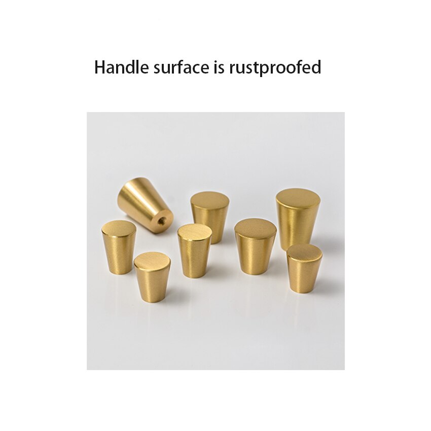 Pure Brass Door Handle with Screw Wardrobe Cabinet Drawer Knobs Pull Handle Furniture Hardware 15x17mm,15x20mm,18x20mm,20x25mm