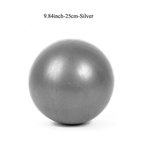 Sfera di Yoga di Sport di Fitness palle Equilibrio Pelota Pilates Esercizio Attrezzature Palestra Palla Nuovo Equilibrio Delle Donne Con Pompa 55 centimetri 65cm 75 centimetri: 9.84 inch-silver