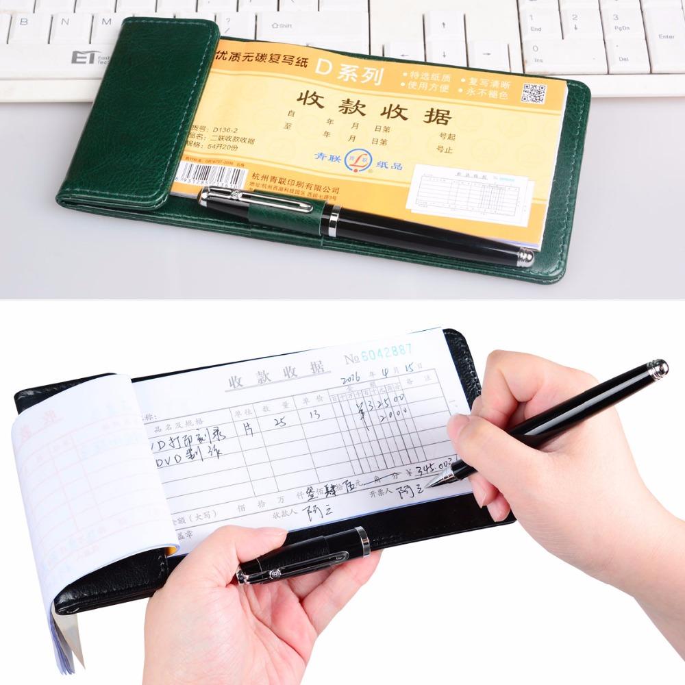 Restaurantel skole cashierwriting pad, chequew med clip folder holder