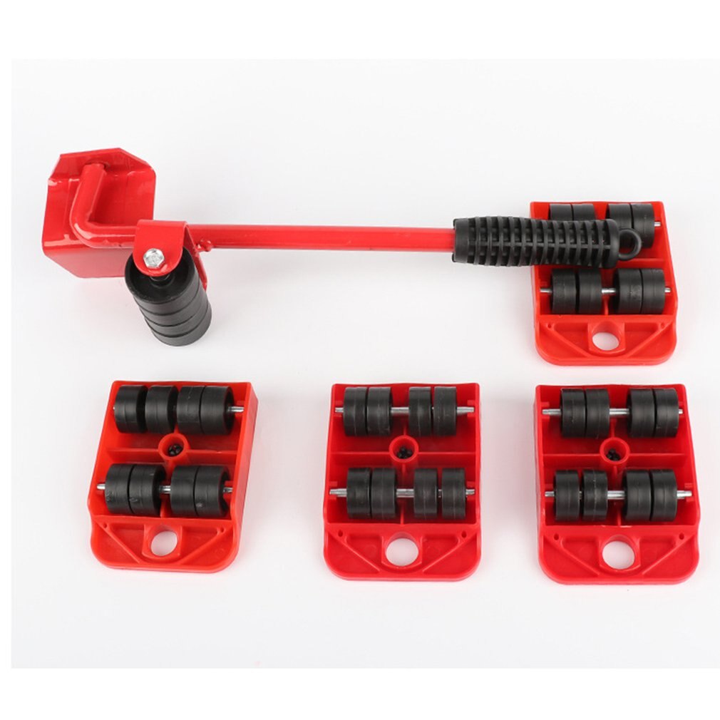Home Trolley Lift And Move Slides Kit Easily System For Furniture 5 Packs Tool Set Furniture Lifter Transport set Heavy mover