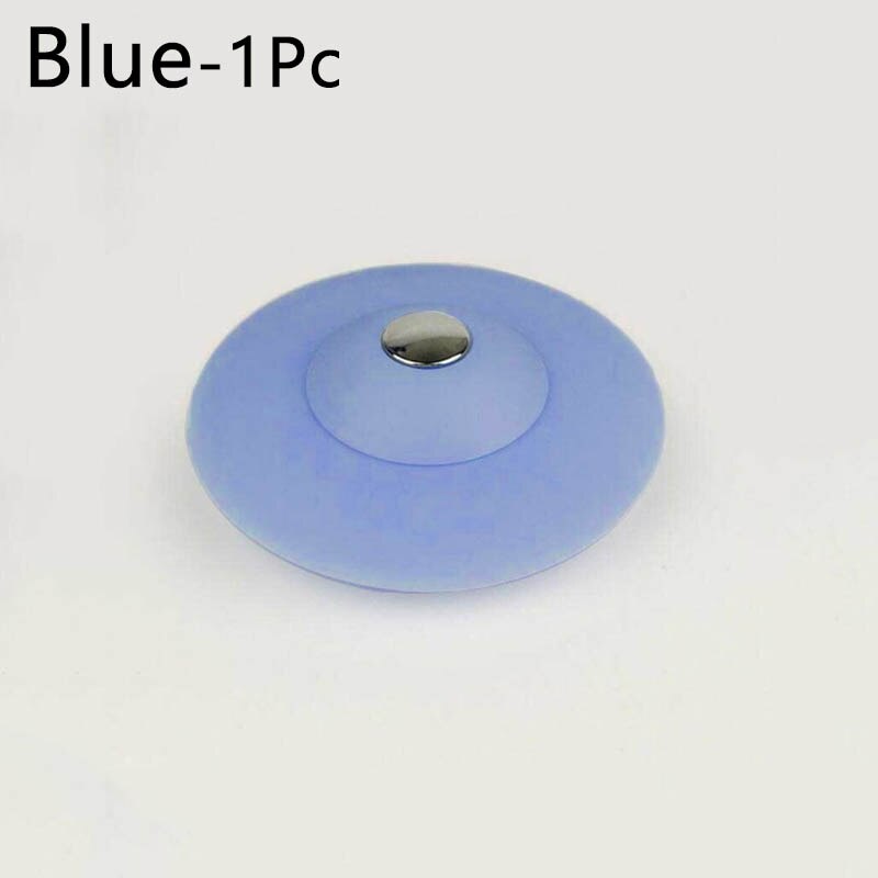 Aanrecht Filter Stopper Bad Haar Zeef Wasserette Badkamer Afvoerputje Plug Riool Anti-Blocking Afvoer Gat Haar: Blauw