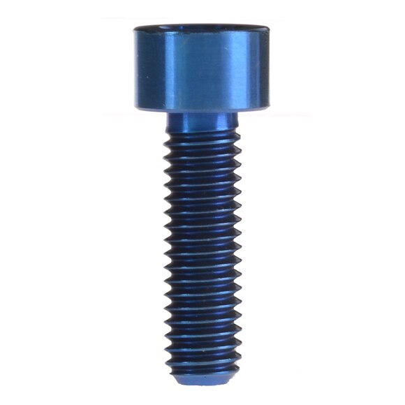 Wanyifa Titanium Ti Bolt M6X20 25 30 35mm Stigma Screw for MTB/Road Bicycle Seatpost Headset Brake: M6x25mm Blue