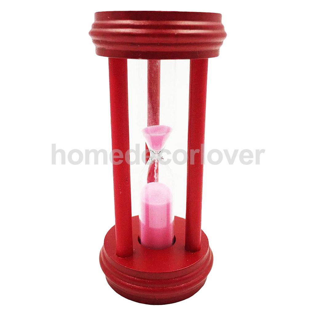 3 Min Hourglass Wood Sand Timer Clock For Kitchen Cooking Kids Learning 2 Colors