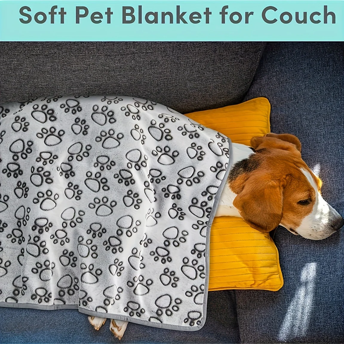 Soft Fluffy Pet Blanket Cute Cartoon Pattern Pet Mat Warm and Comfortable Blanket for Cat Dogs Cat Bath Towel