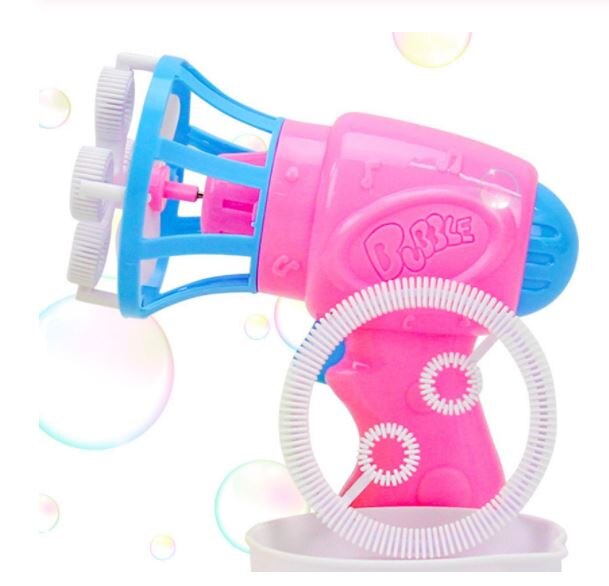 Sommer Magie blasiert Gebläse Maschine Elektrische Automatische blasiert Hersteller Pistole mit Mini Fan freundlicher draussen Spielzeug Lustige Hochzeit Liefert