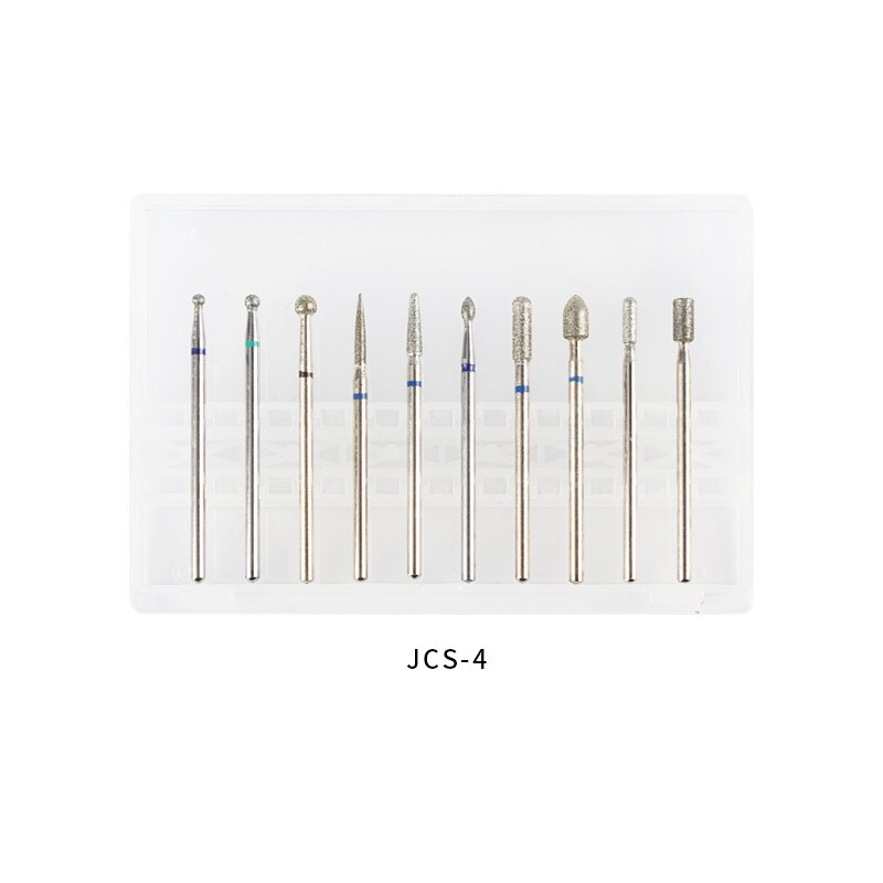 1 Set Nail Grinding Head Milling Manicure Tungsten Steel Cutter for Pedicure Machine Sander Drill Bit Set Electric Tools: 4